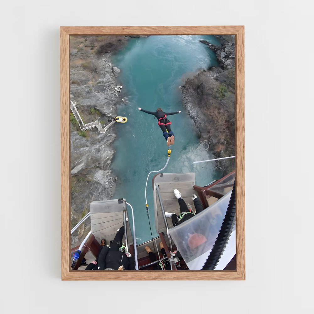 Poster Saut dans l'Inconnu – affiche Saut à l’élastique (vue 4)
